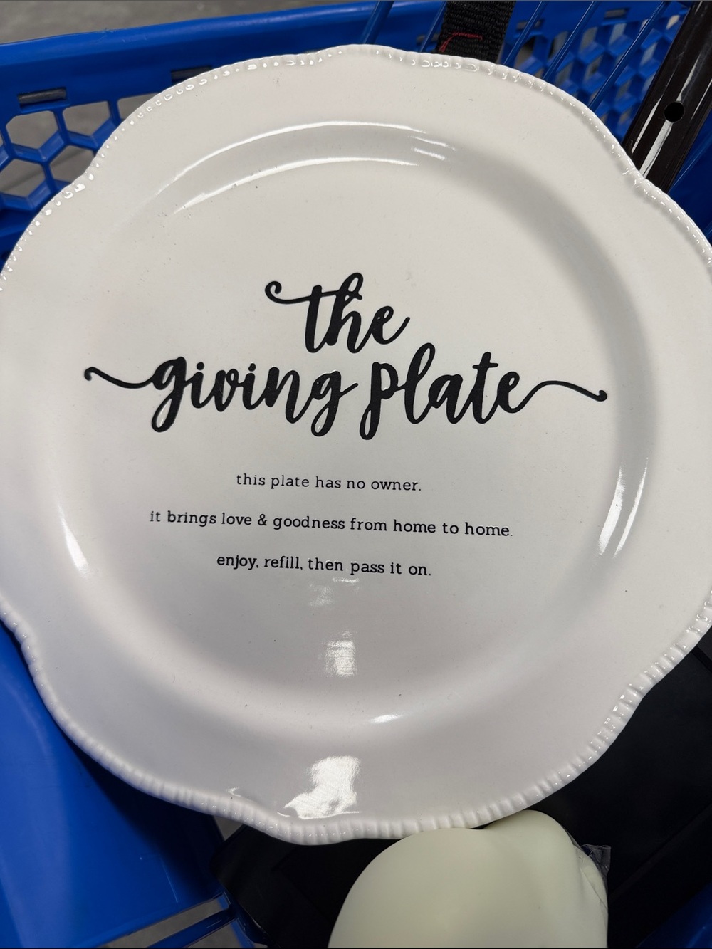 The Giving Plate Ceramic Serving Plate - White